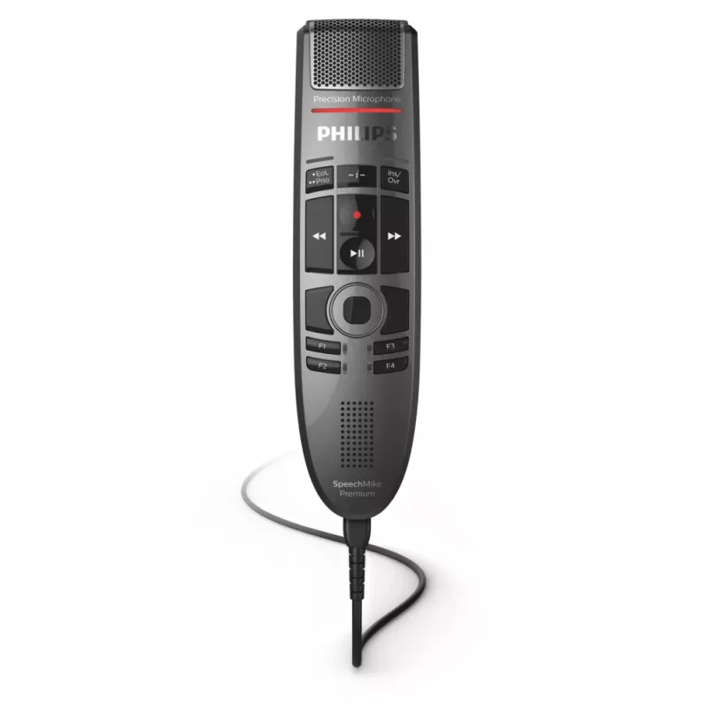 Microfoon Philips SpeechMike Premium Touch zwart unidirectioneel USB bekabeld -37 dB