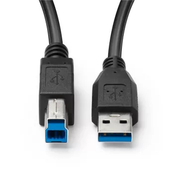 Microconnect MC-ITH-USB3AB-005 USB-kabel USB 3.2 Gen 1 (3.1 Gen 1) 5 m USB A USB B zwart