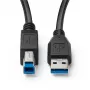 Microconnect MC-ITH-USB3AB-005 USB-kabel USB 3.2 Gen 1 (3.1 Gen 1) 5 m USB A USB B zwart