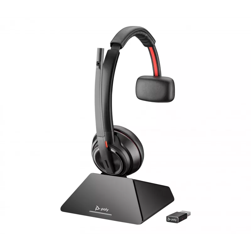 HP Poly Savi 8210 monauraal DECT 1880-1900 MHz top + laadstation