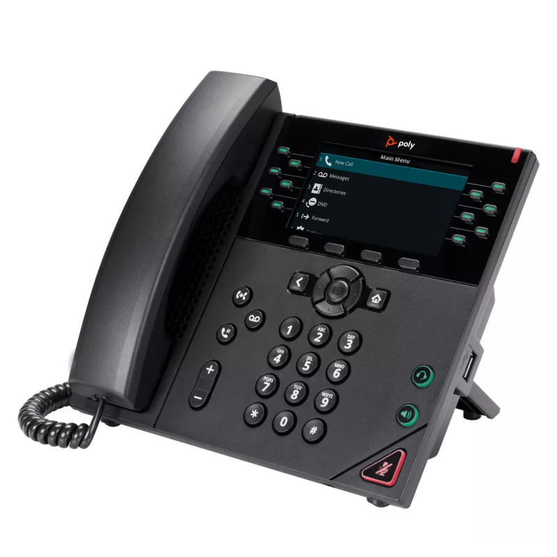 HP Poly VVX 450 12-lijns IP-telefoon en PoE-geschikt