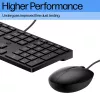 Bedrade toetsenbord-muisset HP 320MK – USB, membraantoetsenbord, zwart