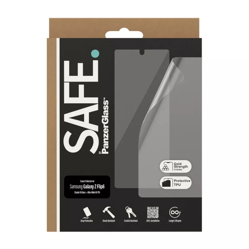 PanzerGlass SAFE. by ® beeldschermbescherming Samsung Galaxy Z Flip6 | glas & folie