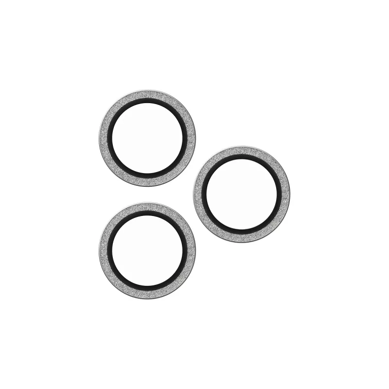 PanzerGlass SAFE. by ® camera-lensbescherming glitter zilver iPhone 16 Pro | 16 Pro Max