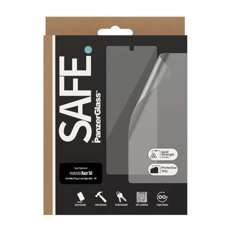 PanzerGlass SAFE. by ® displaybescherming Motorola Razr 60 | Razr 50 | Glas & Folie