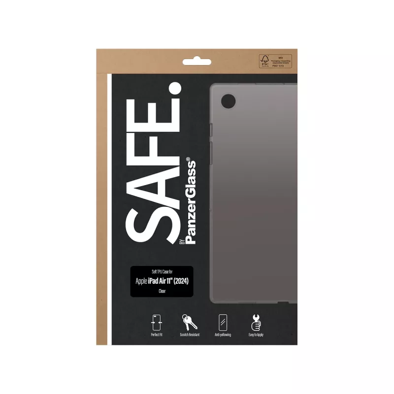 PanzerGlass SAFE. by ® TPU-hoes transparant iPad Air 11'' (2024)