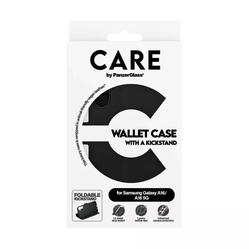 PanzerGlass CARE™ by ® Wallet Case met standaard Samsung Galaxy A16 4G | A16 5G