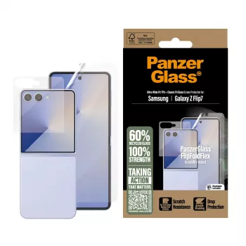 PanzerGlass beschermset FlipFoldFlex 2-in-1 Classic Fit glas + Ultra-Wide TPU-folie voor Samsung