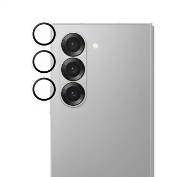 Camerabeschermingsglas PanzerGlass Hoops transparant voor Samsung Galaxy Z Fold7 (gehard glas, silicone)