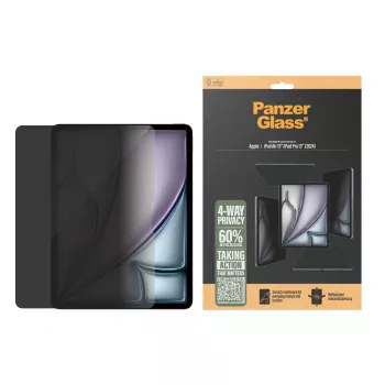 PanzerGlass ® 4-weg privacy displaybescherming iPad Air 13 inch (2024-2025) | iPad 13 inch Pro (2024-2025) | Ultra-Wide Fit