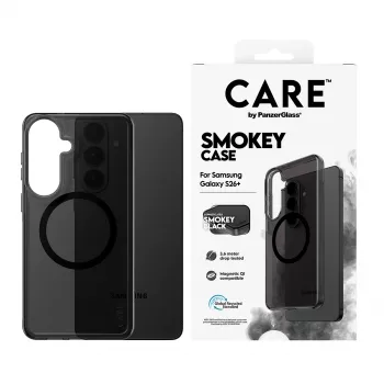 PanzerGlass CARE™ by ® Urban Explorer Case Smokey met zwart Qi Samsung Galaxy S26+