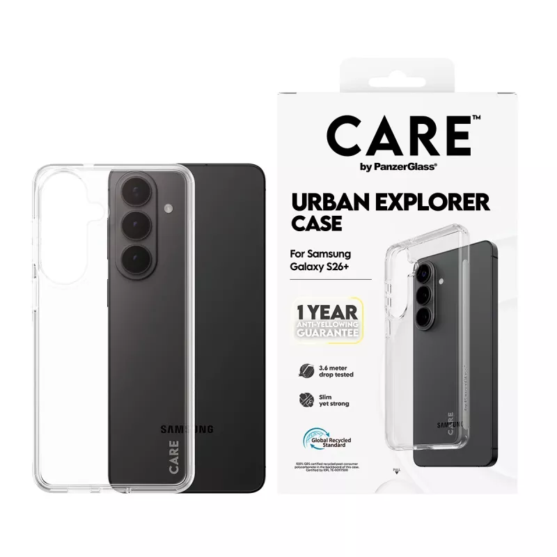 PanzerGlass CARE™ by ® Urban Explorer hoesje transparant Samsung Galaxy S26+