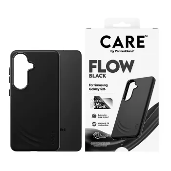 PanzerGlass CARE™ by ® Flow Case zwart met Qi Samsung Galaxy S26