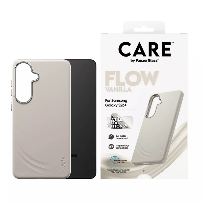 PanzerGlass CARE™ by ® Flow Case Vanilla met Qi Samsung Galaxy S26+