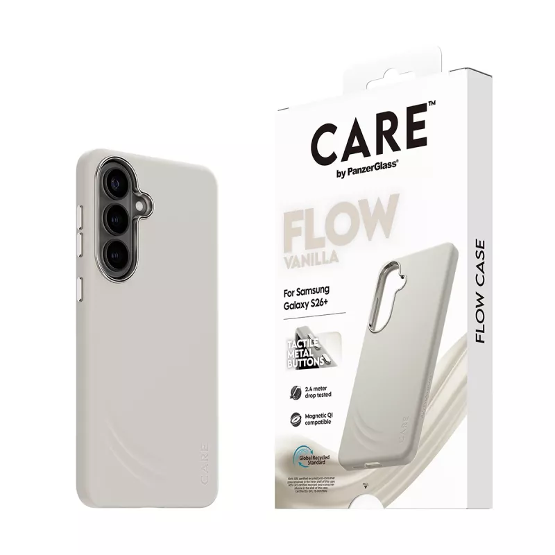 PanzerGlass CARE™ by ® Flow Case Vanilla met Qi Samsung Galaxy S26+