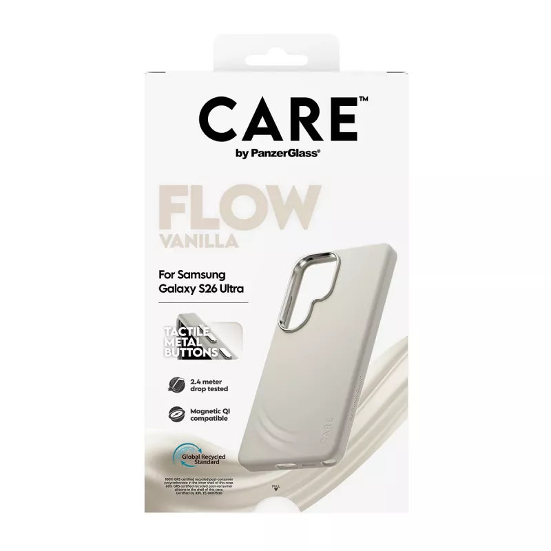 PanzerGlass CARE™ by ® Flow Case Vanilla met Qi Samsung Galaxy S26 Ultra