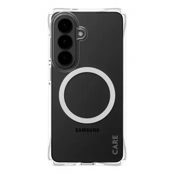 Beschermhoes PanzerGlass CARE Samba transparant met wit Qi voor Samsung Galaxy S26