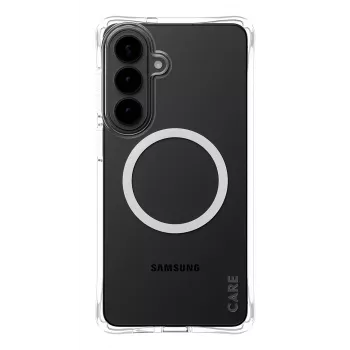 PanzerGlass CARE™ by ® Samba hoesje transparant met White Qi Samsung Galaxy S26+