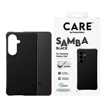 PanzerGlass CARE™ by ® Samba Case zwart met Qi Samsung Galaxy S26+