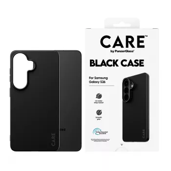 Beschermhoes van TPU PanzerGlass CARE™ voor Samsung Galaxy S26 – zwart