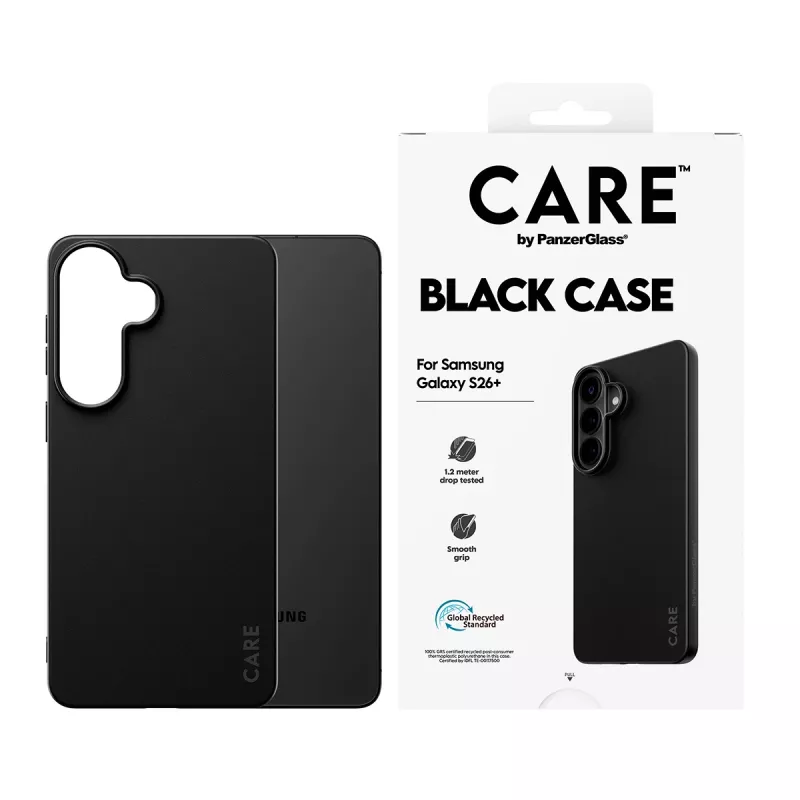 TPU-hoesje voor Samsung Galaxy S26+ van PanzerGlass CARE™ – zwart