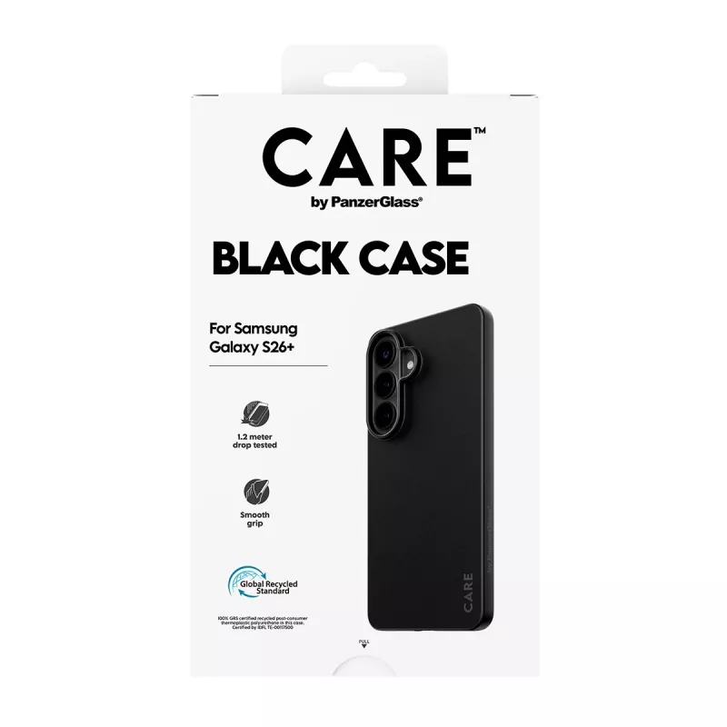 TPU-hoesje voor Samsung Galaxy S26+ van PanzerGlass CARE™ – zwart