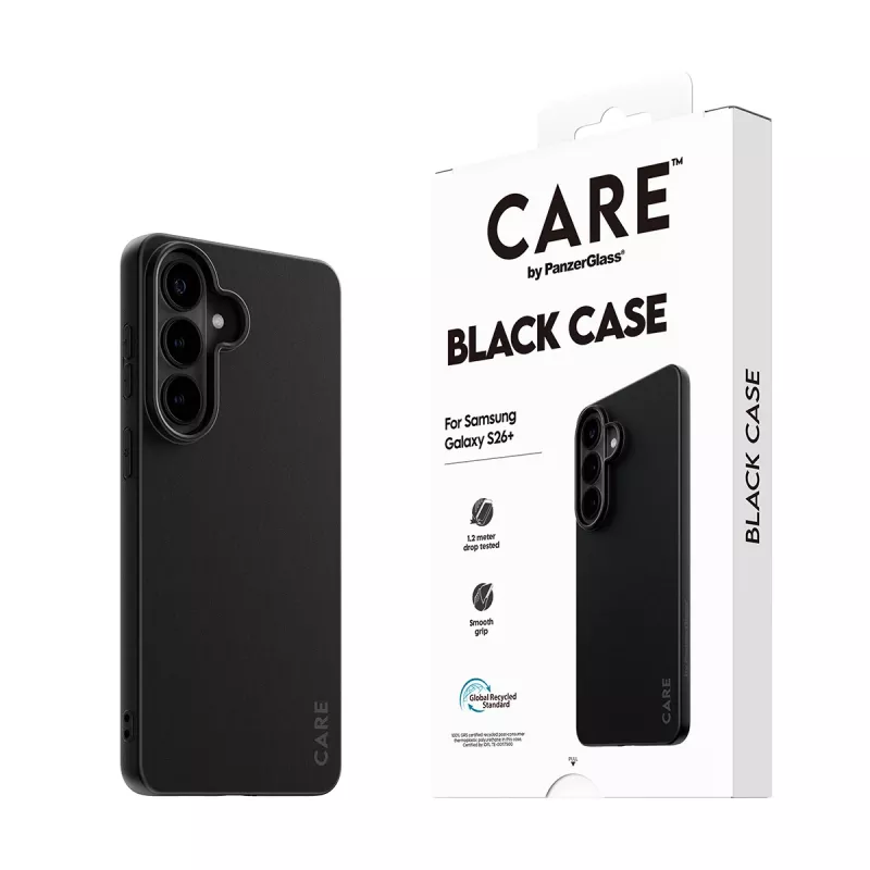 TPU-hoesje voor Samsung Galaxy S26+ van PanzerGlass CARE™ – zwart