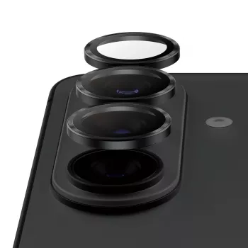Camerabescherming PanzerGlass Hoops Ceramic II voor Samsung Galaxy S26 / S26+, gehard glas, siliconen, transparant