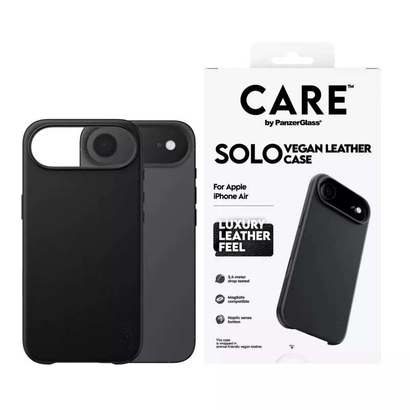 Beschermhoes PanzerGlass CARE Solo voor Apple iPhone Air, zwart