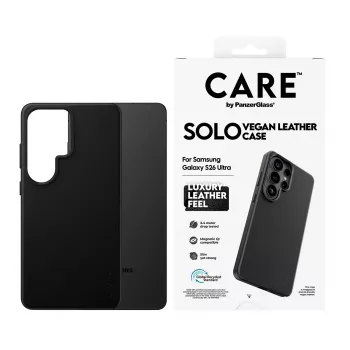 PanzerGlass CARE Solo hoesje voor Samsung Galaxy S26 Ultra, zwart, Qi-compatibel