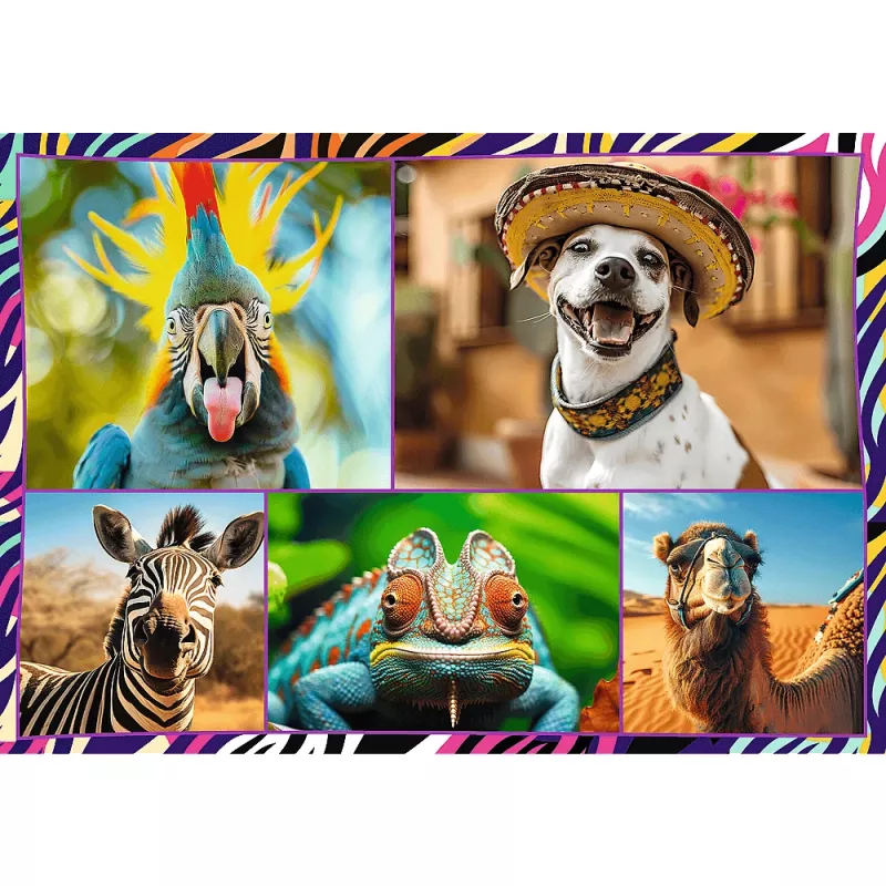 Puzzel TREFL Funny — 4 x 250 stukjes, themaset voor kinderen