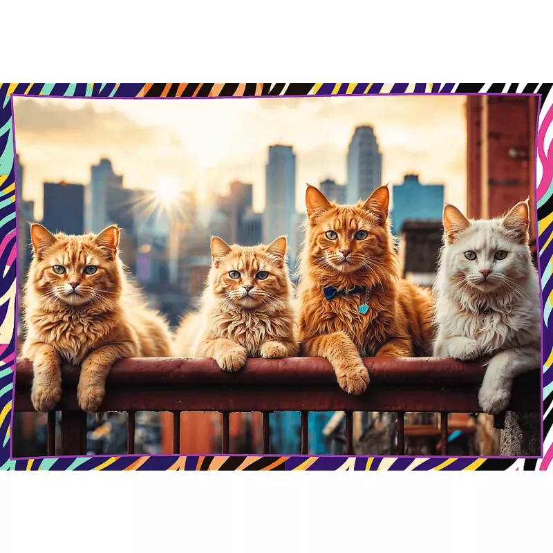 Puzzel TREFL Funny — 4 x 250 stukjes, themaset voor kinderen