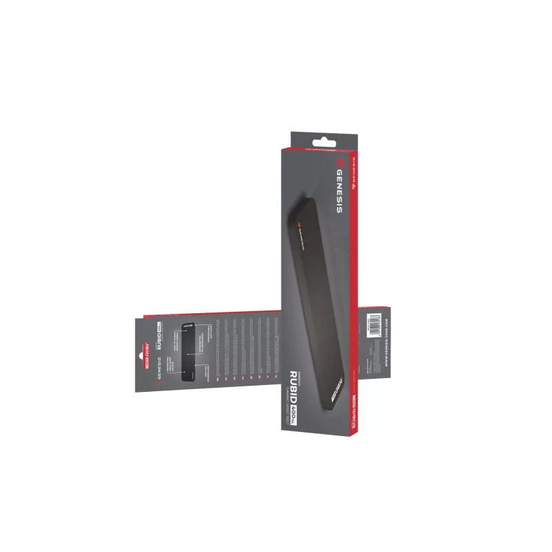 GENESIS Rubid 400 TKL polssteun stof, rubber zwart