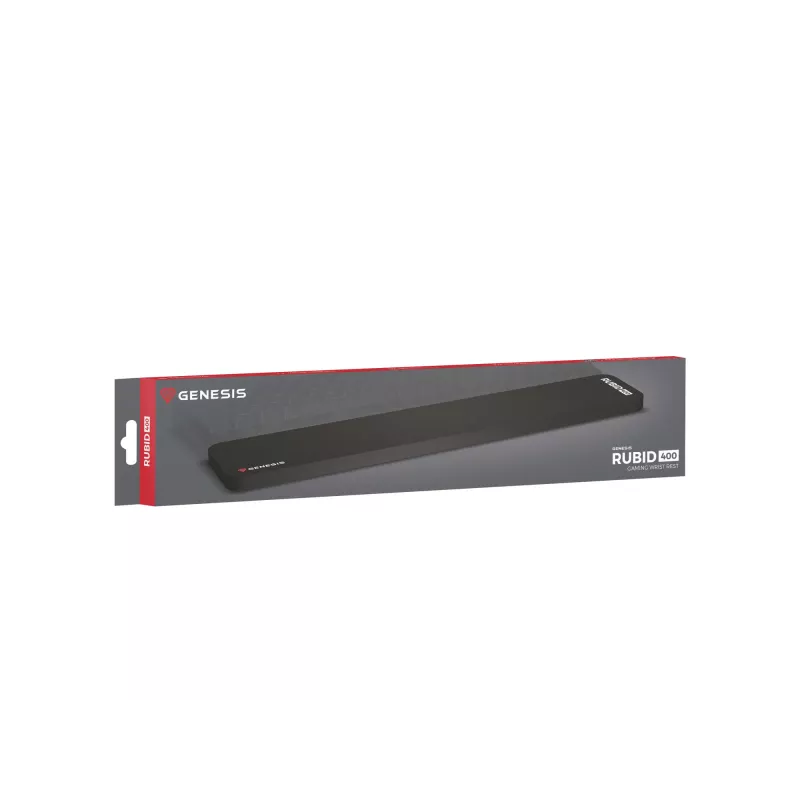 GENESIS Rubid 400 polssteun stof, rubber zwart