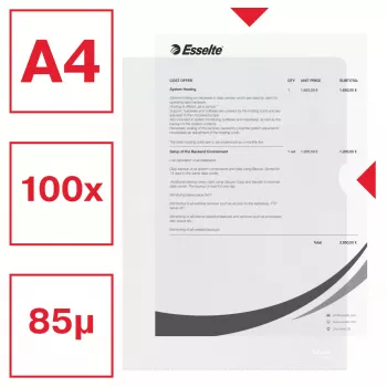 Esselte Essential ordner A4, 30% pre-consumer gerecycled kunststof