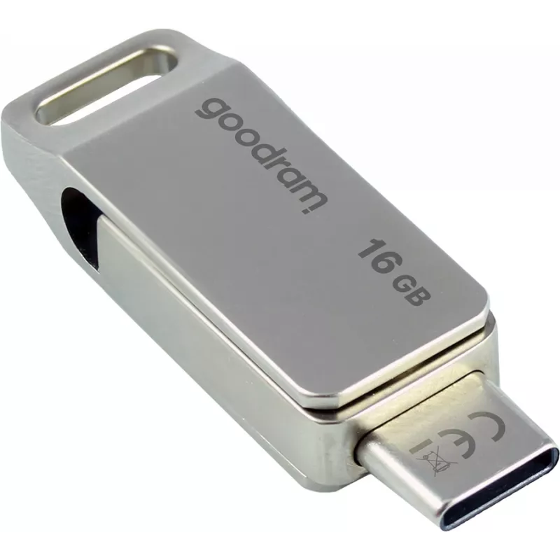 Goodram ODA3 USB-flashdrive 16 GB USB Type-A / USB Type-C 3.2 Gen 1 (3.1 Gen 1) zilver