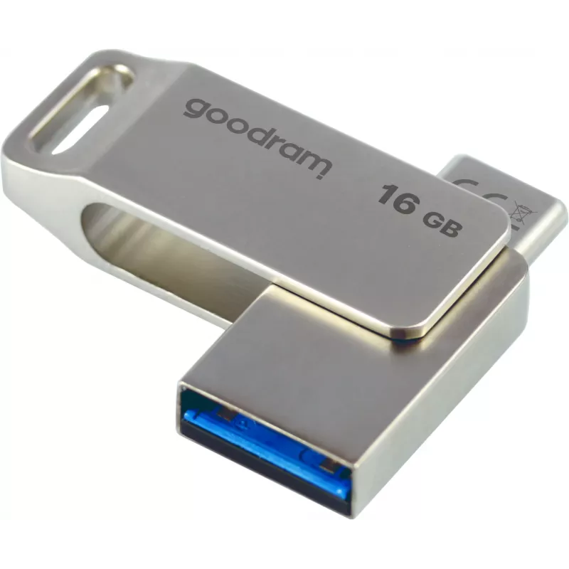 Goodram ODA3 USB-flashdrive 16 GB USB Type-A / USB Type-C 3.2 Gen 1 (3.1 Gen 1) zilver