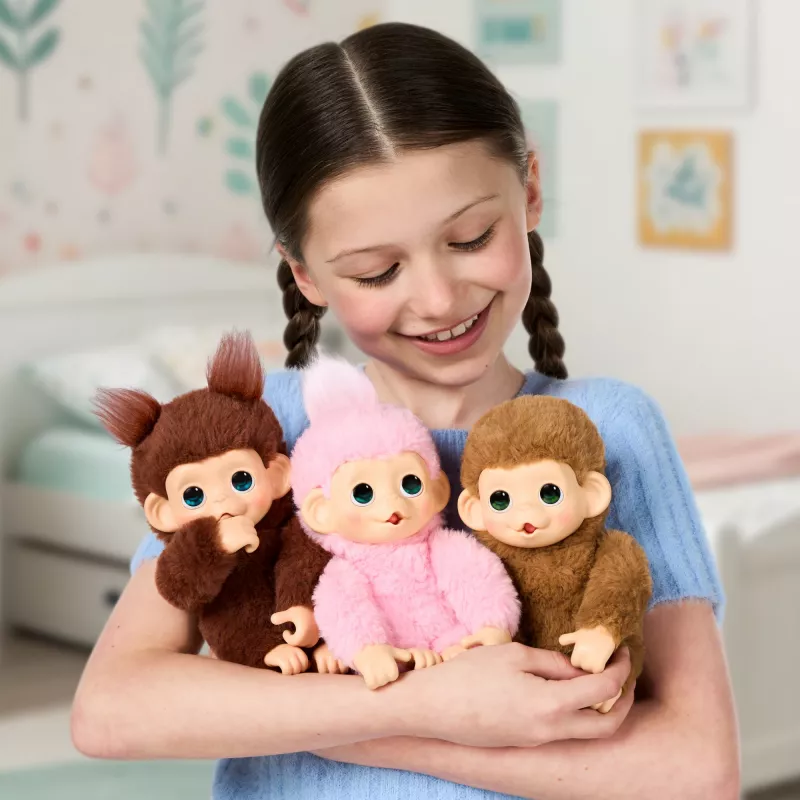 Moose Toys Little Live Pets My Baby Monkey 'Chikki Cherry', jongen/meisje, 2 jaar, met geluid