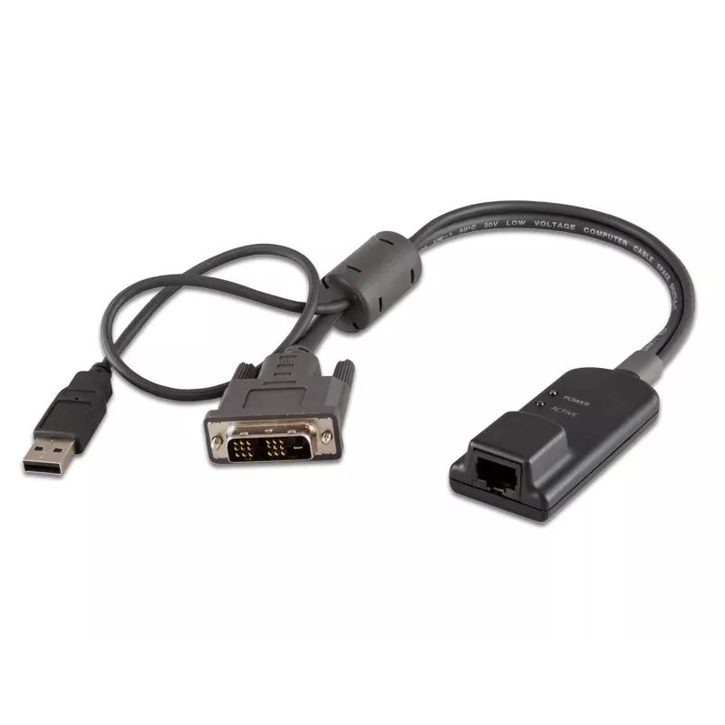 Vertiv Avocent MPUIQ-VMCDV KVM-interfaceadapter DVI, USB 2.0 zwart