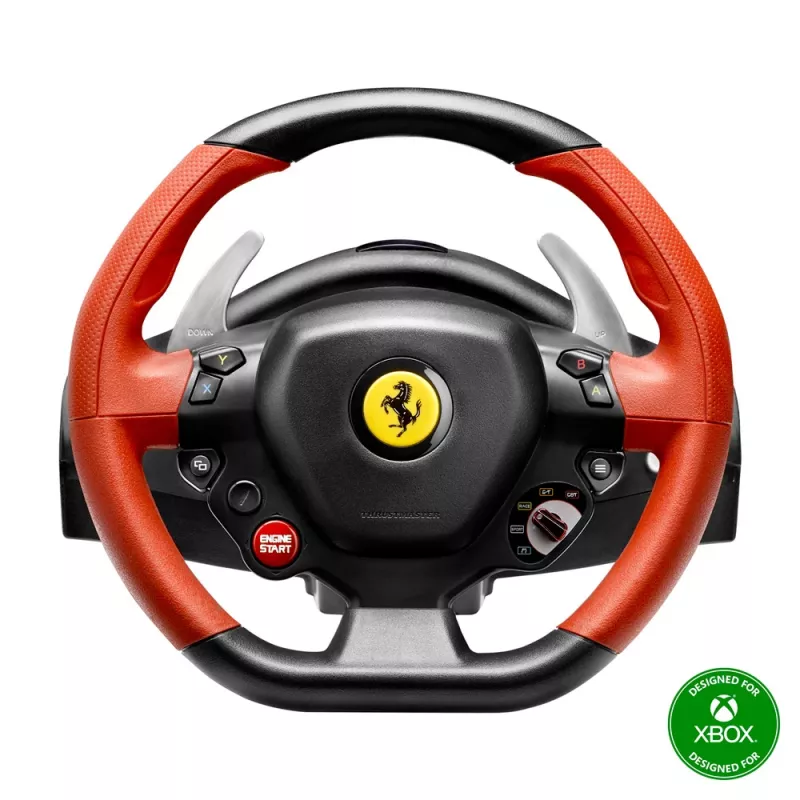 Thrustmaster Ferrari 458 Spider zwart, rood USB stuur + pedalen Xbox One