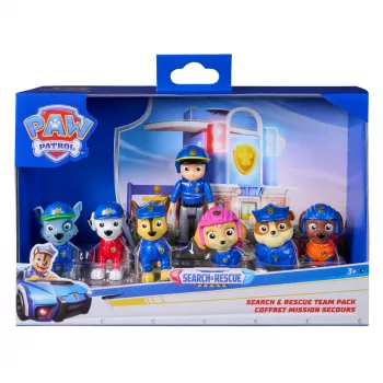 PAW Patrol Search & Rescue teampack met 7 verzamelfiguren, inclusief Ryder & 6 puppy's, speelgoed voor jongens & meisjes vanaf 3 jaar