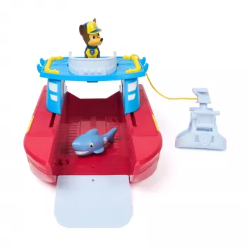PAW Patrol Sea Patroller voertuig met Chase- en haaienfiguur, 2 patrouillemodi, kinderspeelgoed voor jongens en meisjes vanaf 3 jaar
