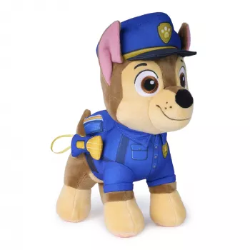 PAW Patrol: Search and Rescue Chase, pluche met zaklampaccessoire, kleuterspeelgoed, kinderspeelgoed voor jongens & meisjes, vanaf 3 jaar, 25,4 cm