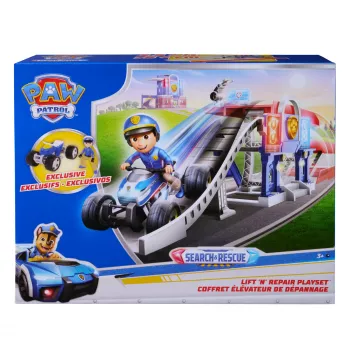PAW Patrol Search & Rescue Lift 'N' Repair speelset met exclusieve figuur & voertuig, meer dan 76 cm lang, speelgoed voor jongens en meisjes vanaf 3 jaar