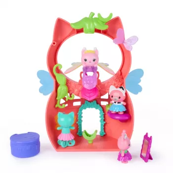 Gabbys poppenhuis Feenlandia, Kitty Feen Schwing-flieg-riffes speelset met 12 delen & exclusieve Schwing-flieg-riff ring, kinderspeelgoed voor meisjes & jongens vanaf 3 jaar