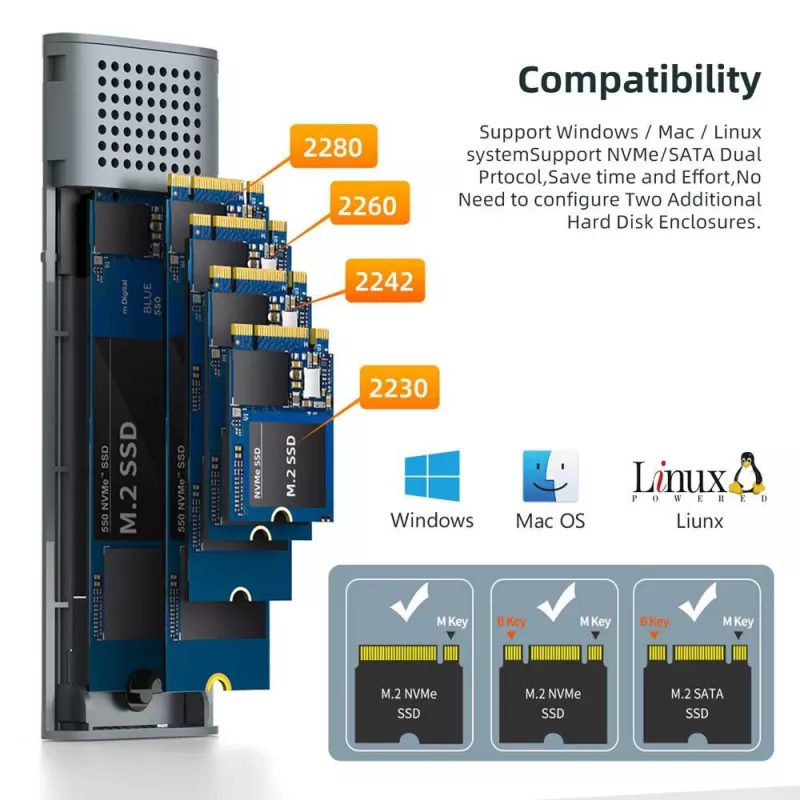 CoreParts MSUB3304 geheugenbehuizing HDD/SSD-behuizing zwart
