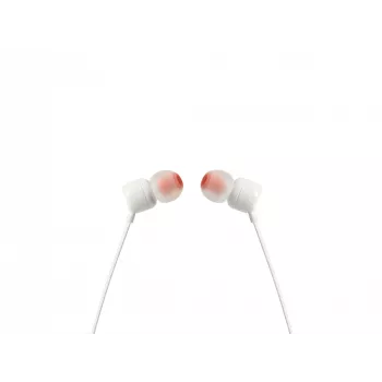 JBL Tune 110 WHITE, bedraad, 20 - 20000 Hz, muziek, headset, wit