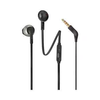 JBL Tune 205 zwart, bedraad, 20 - 20000 Hz, gesprekken/muziek, 14,3 g, headset, zwart
