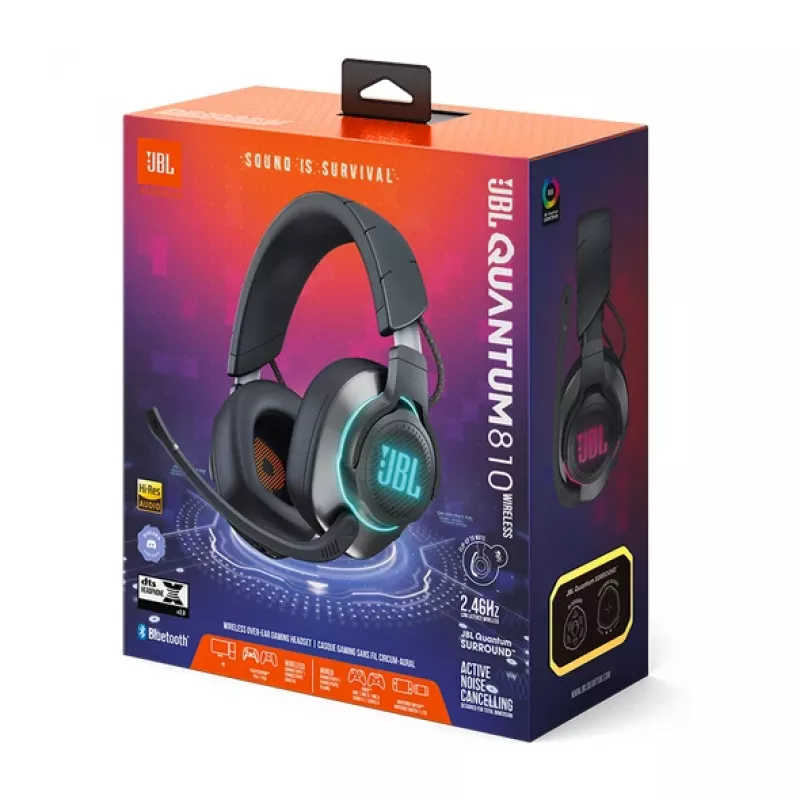 JBL Quantum 810 hoofdtelefoon draadloos hoofdband gaming USB Type-C Bluetooth zwart