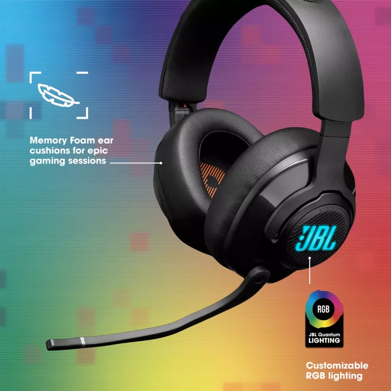 JBL Quantum 400 ZWART, bedraad, gaming, 20 - 20000 Hz, 248 g, koptelefoon, zwart